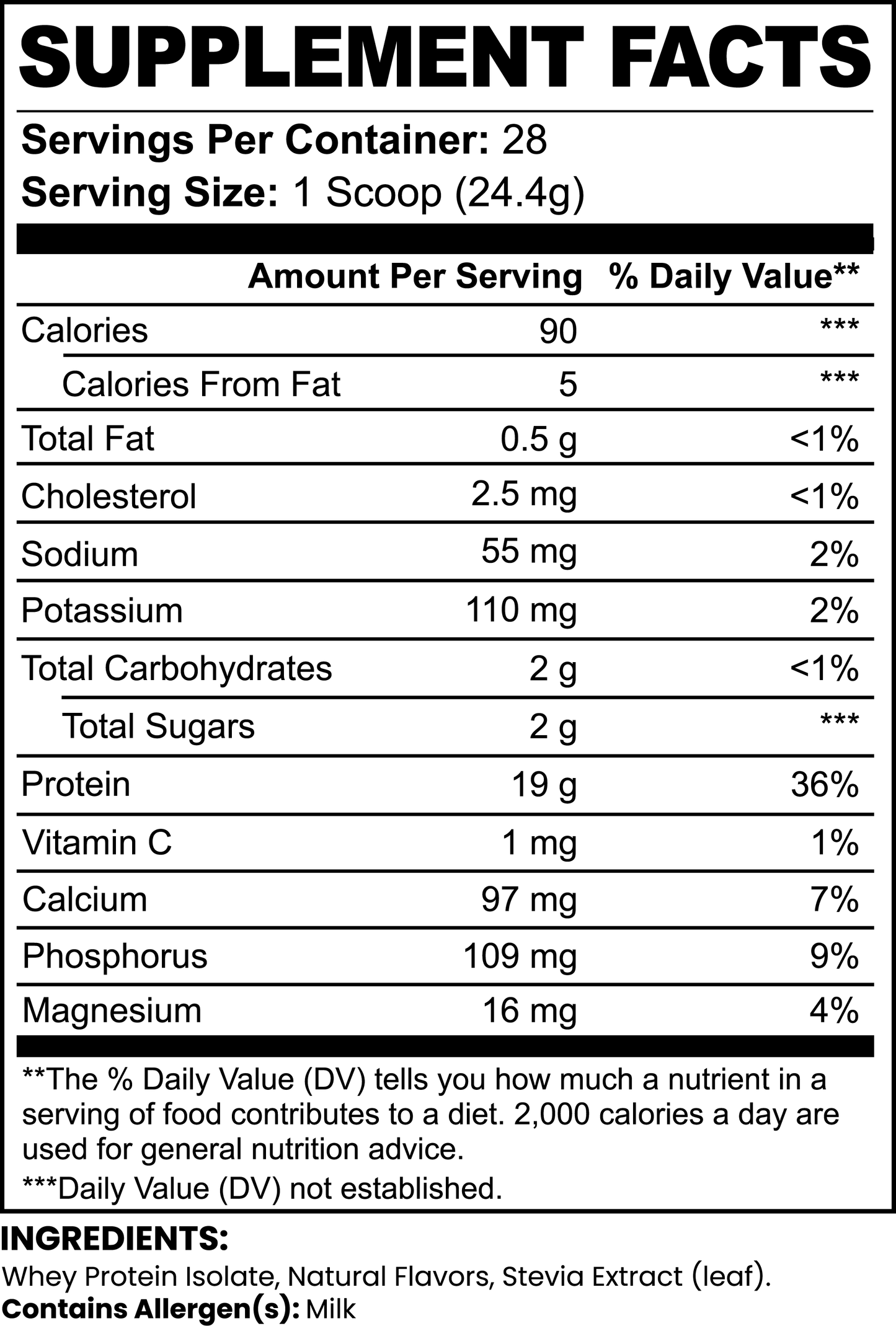 Pure3 100% Whey Protein Isolate Vanilla