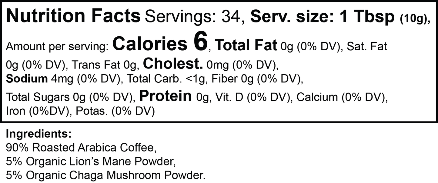Vitality Mushroom Coffee Medium Roast