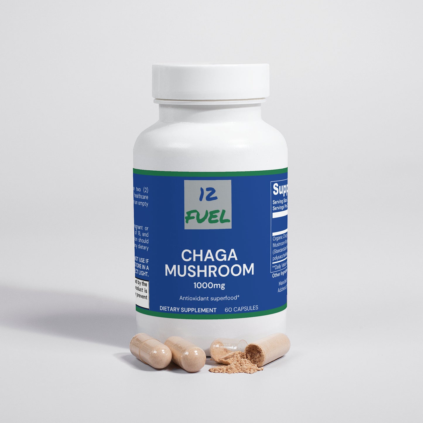 Chaga Mushroom Capsules for Daily Immune and Gut Support