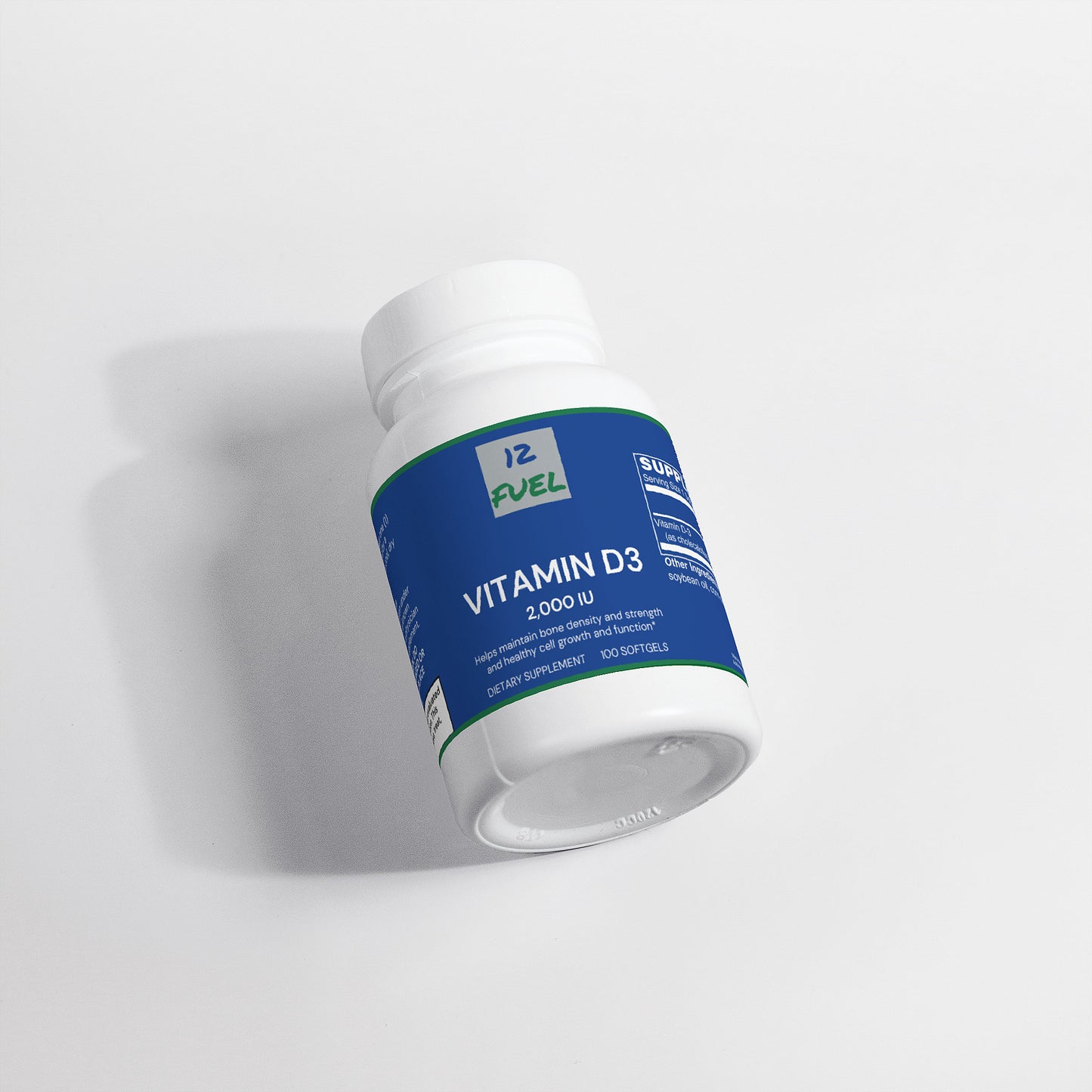 Vitamin D3 2,000 IU — Daily Bone & Muscle Support (100 softgels)